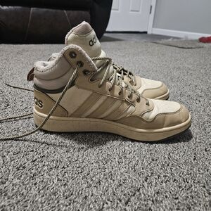 Adidas Men's Tan High-Top Sneakers
